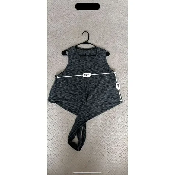 ZYIA Active Black Infinity Tank Top Split Tie Front Size XXXL - Picture 9 of 9